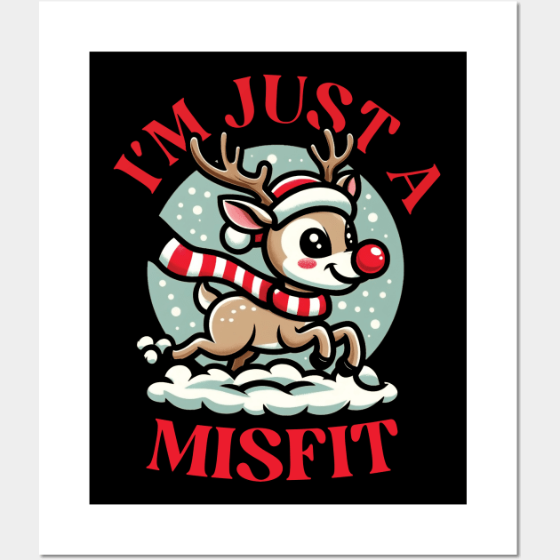 Just a Misfit Reindeer Wall Art by Trendsdk